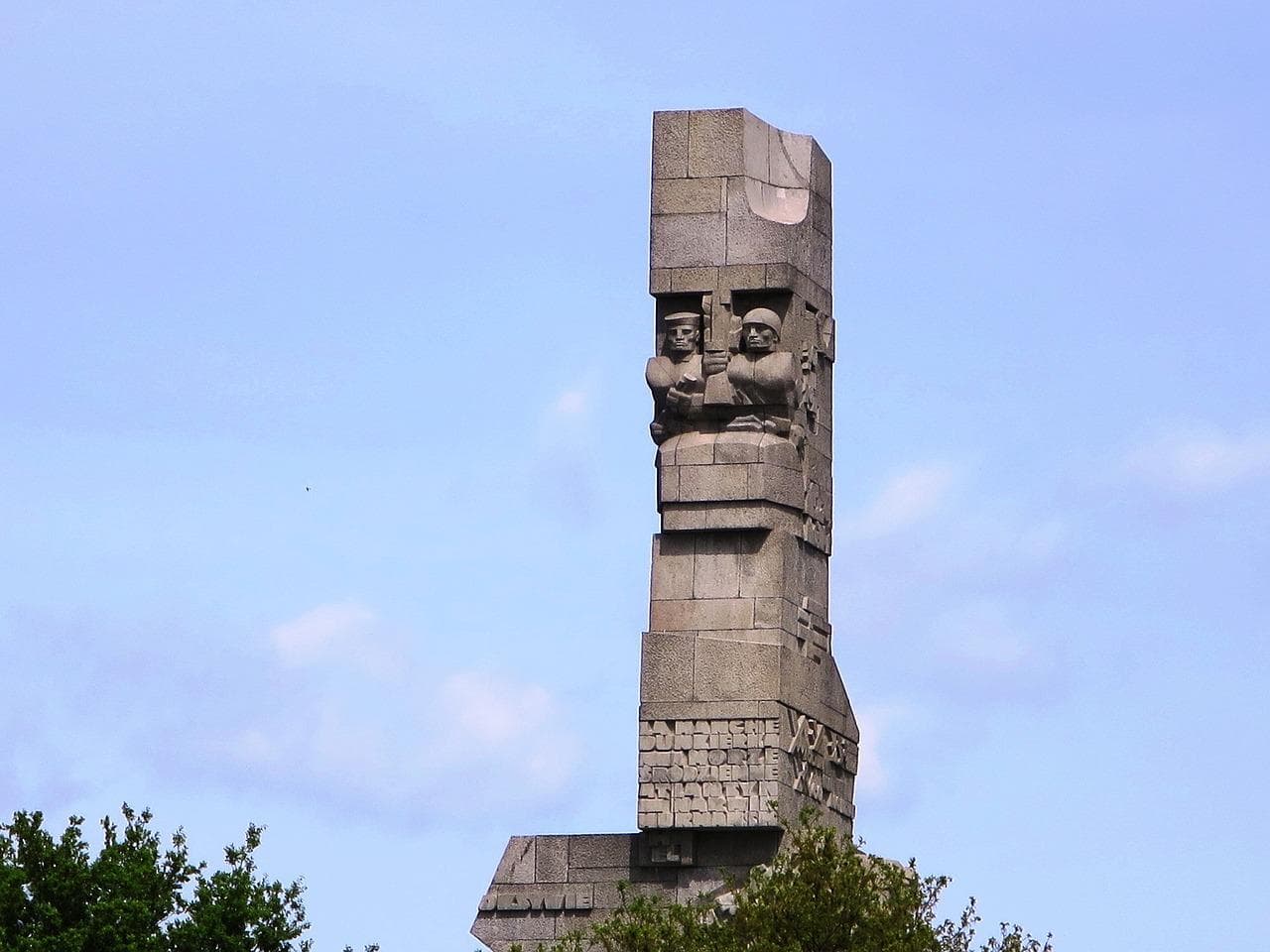 Westerplatte Gdańsk: Monument obráncům poloostrova, Polsko.