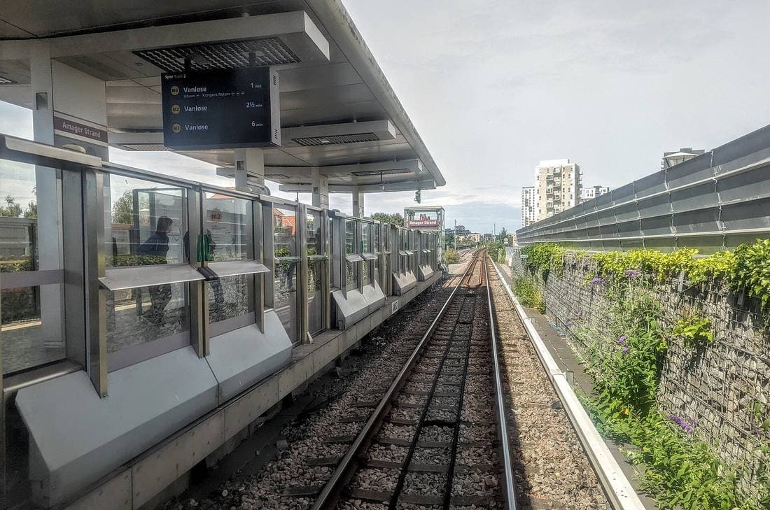 Nadzemní stanice kodaňského metra Amager Strand