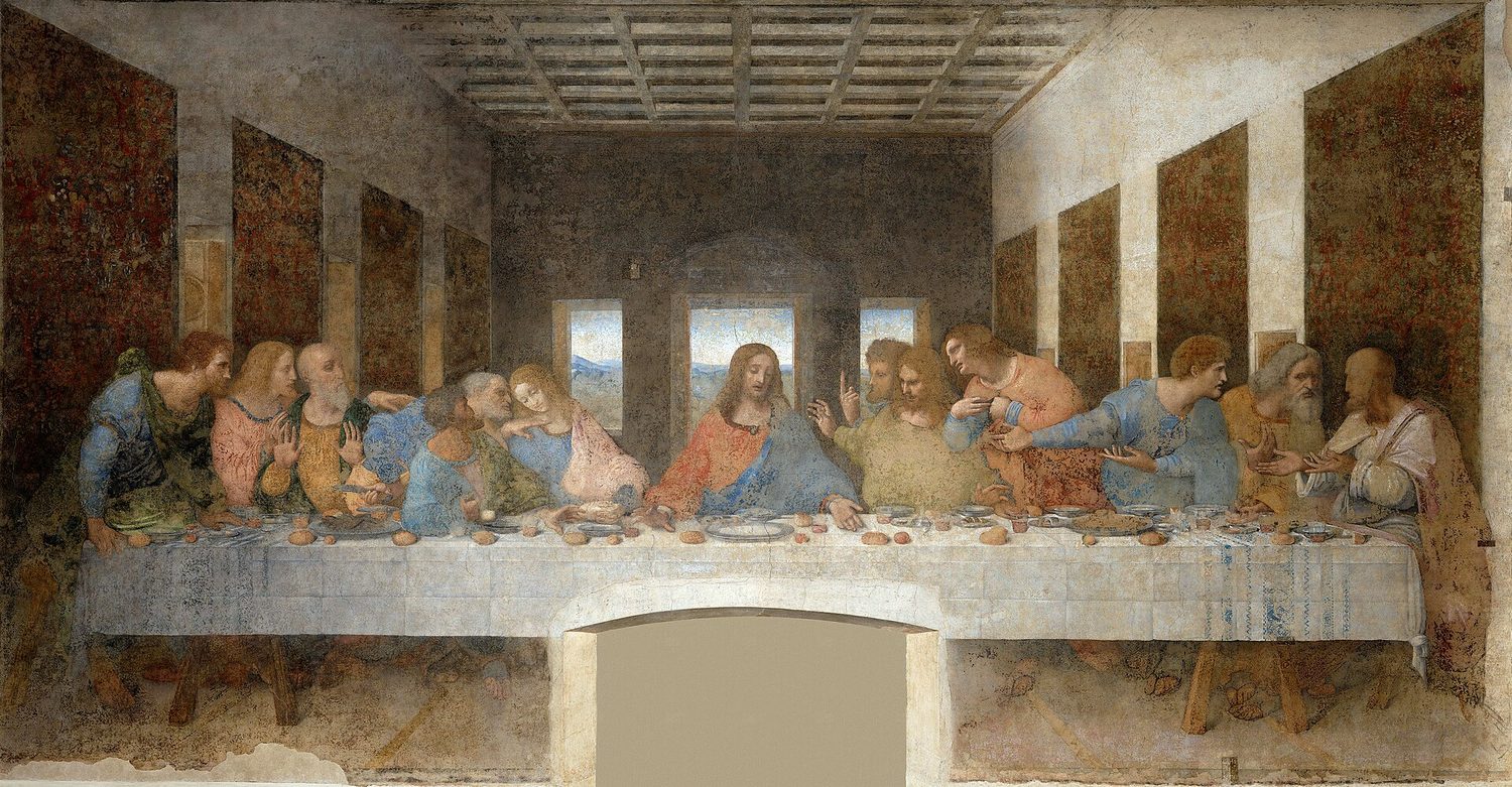 Poslední večeře, nástěnná malba Leonarda da Vinciho v Santa Maria delle Grazie
